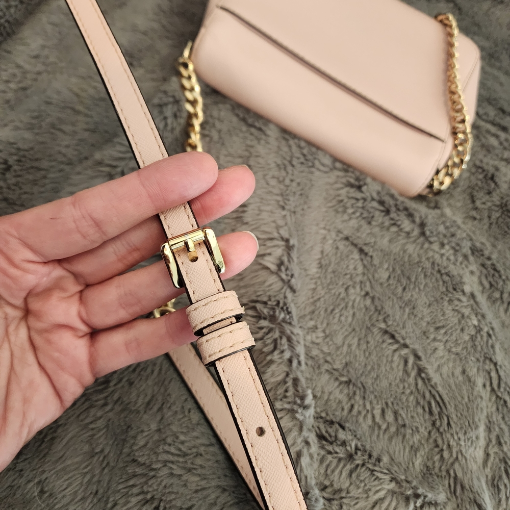 Michael Kors Tina Crossbody In A Soft Powder Pink - Picture 9 of 12